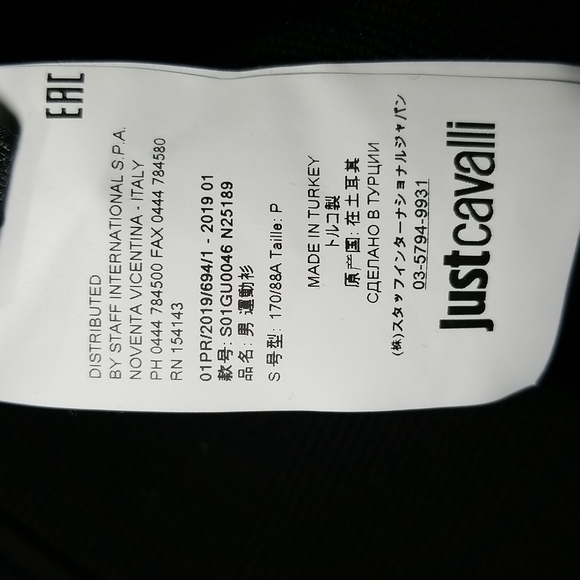 Just CAVALLI Ladies Sweatshirt With 3D Brass Art Design Size S - Picture 7 of 8